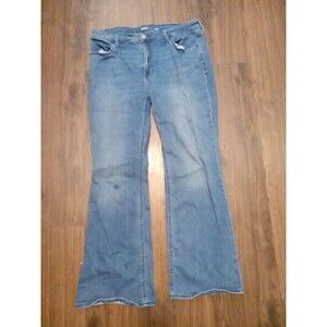 Old Navy  jeans womens size 16 Flared Denim high rise medium wash stretch